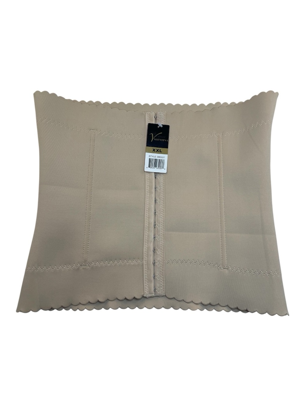 Valentina Beige Waist Trainer with Front Hook Closure Size XXL